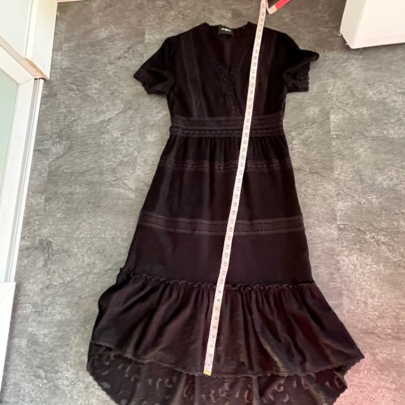 The Kooples (2/M) tiered lace short-sleeve dress, with asymmetrical hem, EUC. - Picture 11 of 14